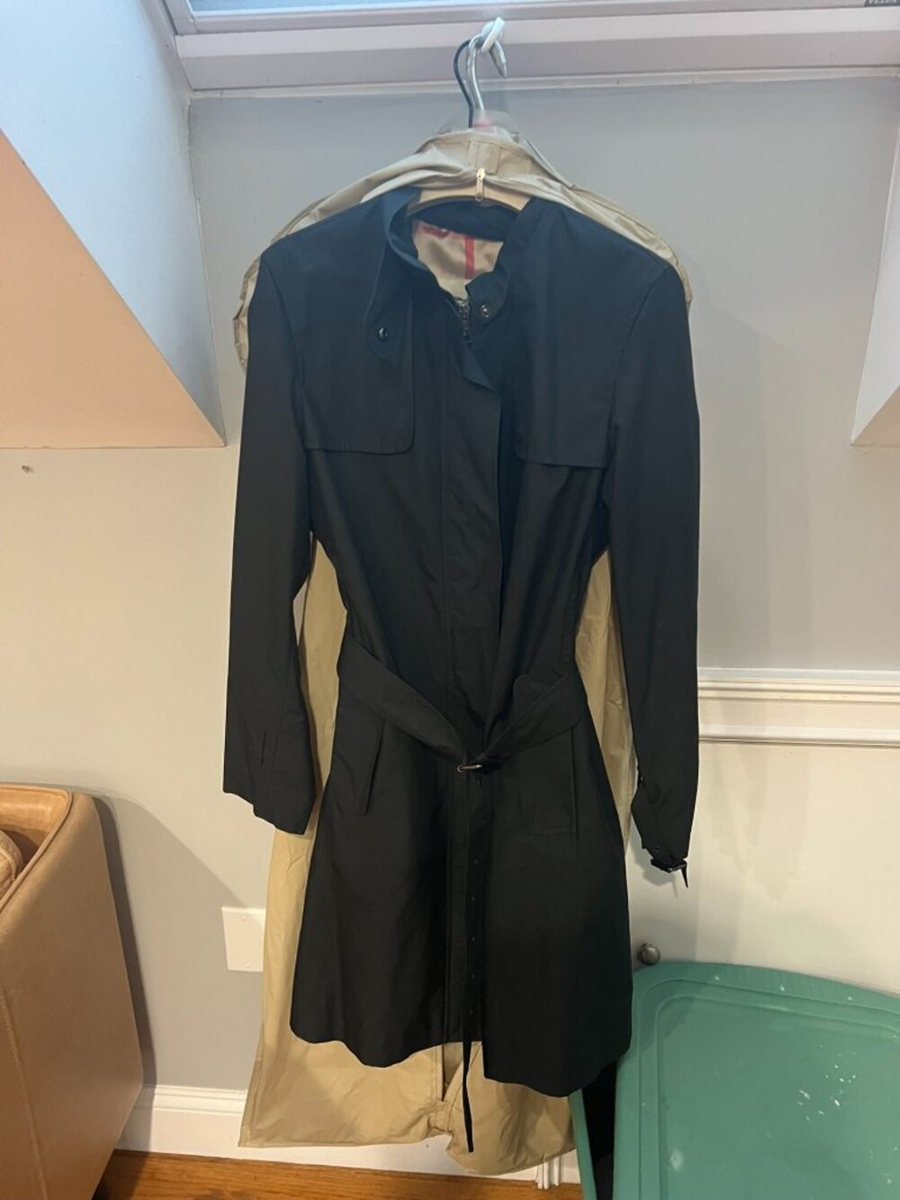 Burberry London “Tess” Black Trench Coat